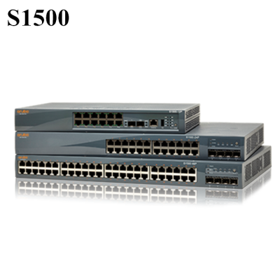 Aruba S1500 Series Switch, 24 Ports-10/100/1000BASE-T PoE Switch